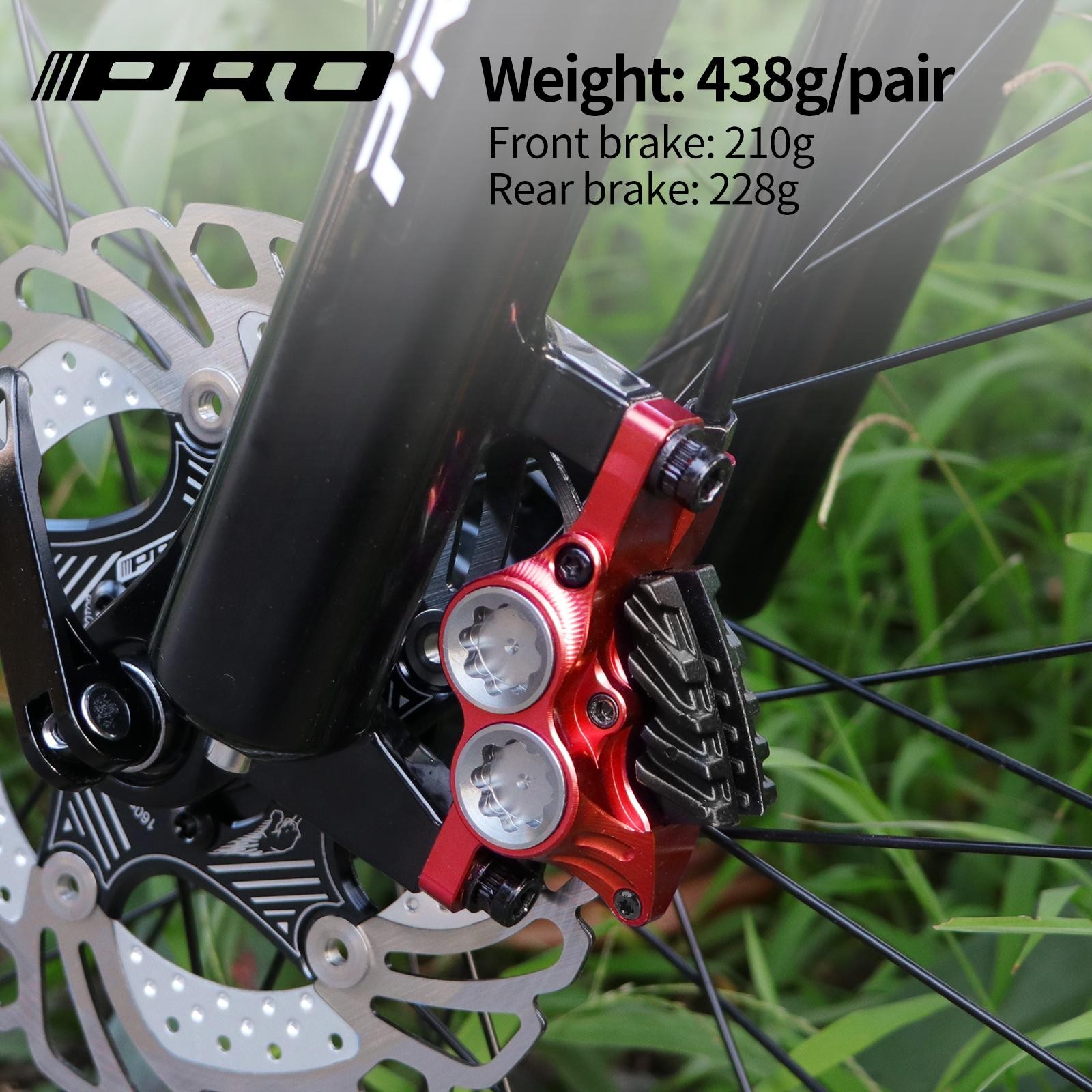 Iiipro Mtb Four Piston Hydraulic Disc Brake 800mm/1550mm Ultra-light Cnc Fully I