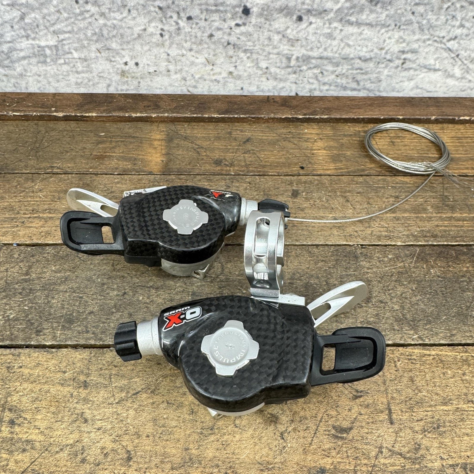 SRAM X0 Shifter Set Trigger Carbon Black MTB 1 Clamp
