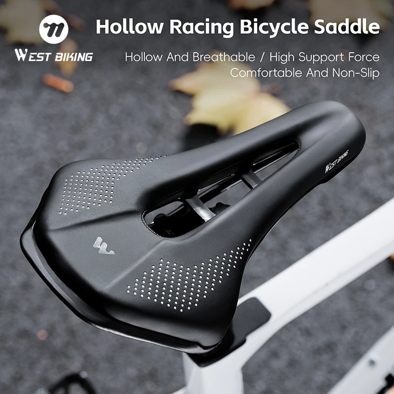 Ergonomic Bicycle Saddle Hollow Breathable Road MTB Bike Seat Waterproof Cushion