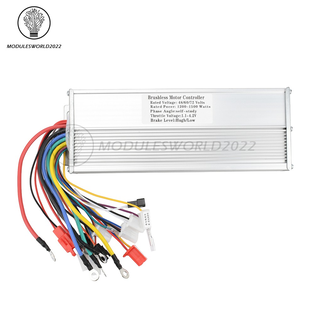 Brushless Controller 36V48V60V64V72V 350W 500W-1500W 5000W for Electric Bicycle