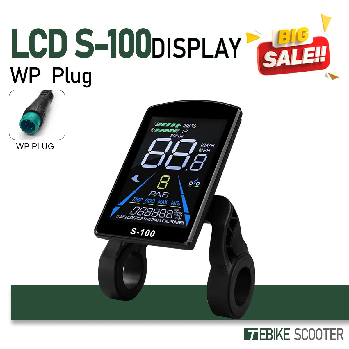 E-bike SineWave 3 Mode Controller 17A26A30A40A with 24V/36V/48V/52V Controller