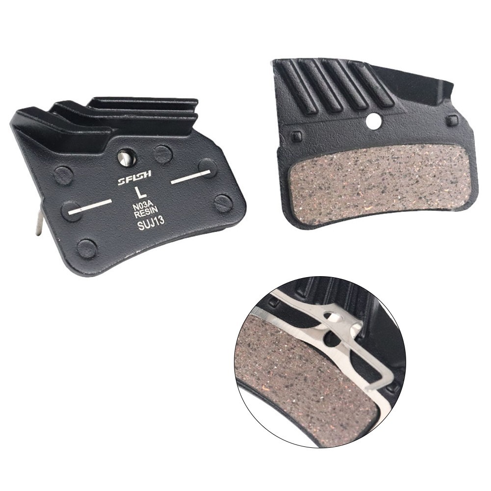 Disc Brake Pad Bike Accessories 1 Pair 4-piston Friction Aluminum Resin Silent
