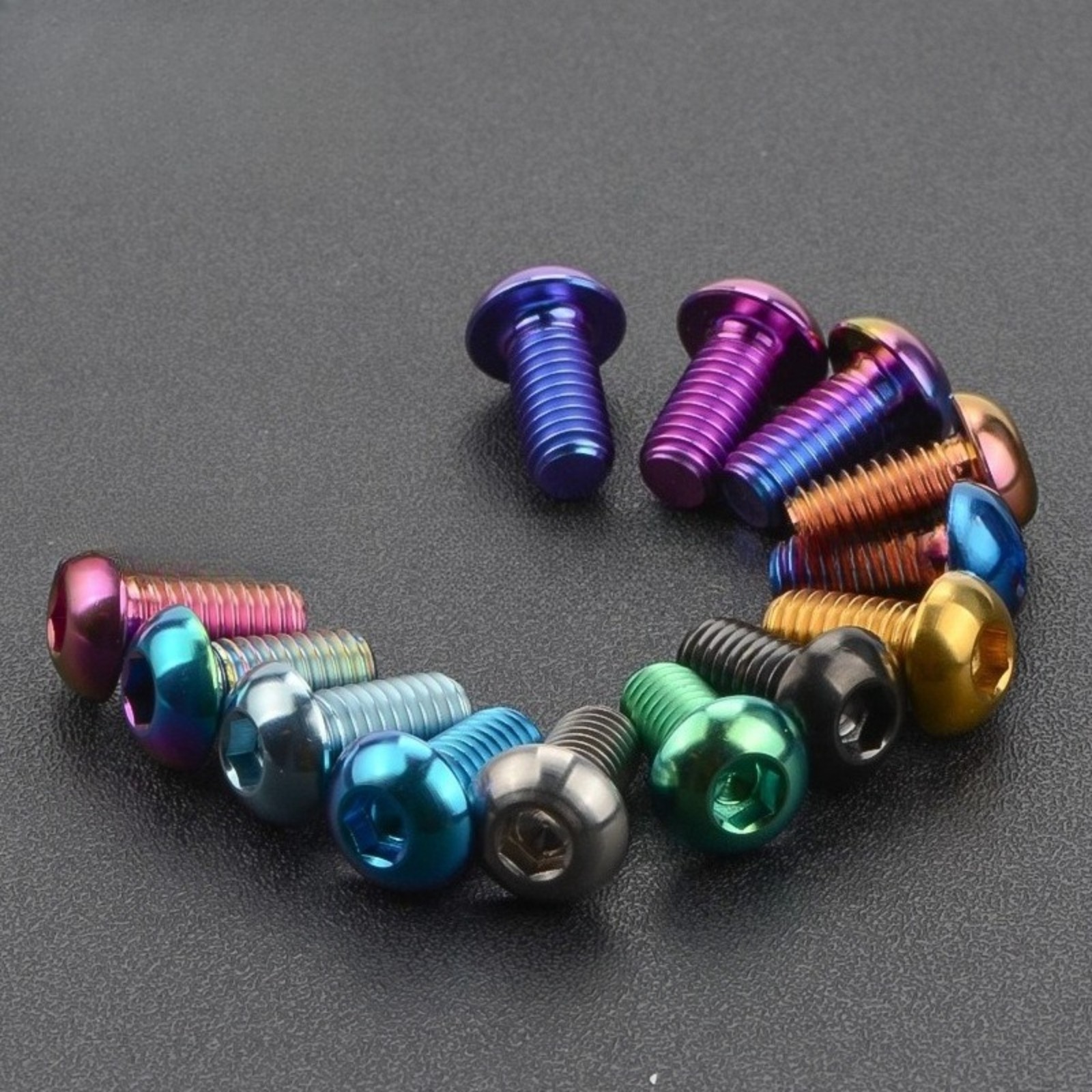 Titanium Bolt M5 M6x8/10/12/15/16/18/20/25/30mm Hex Head Screws Motorcycle Refit