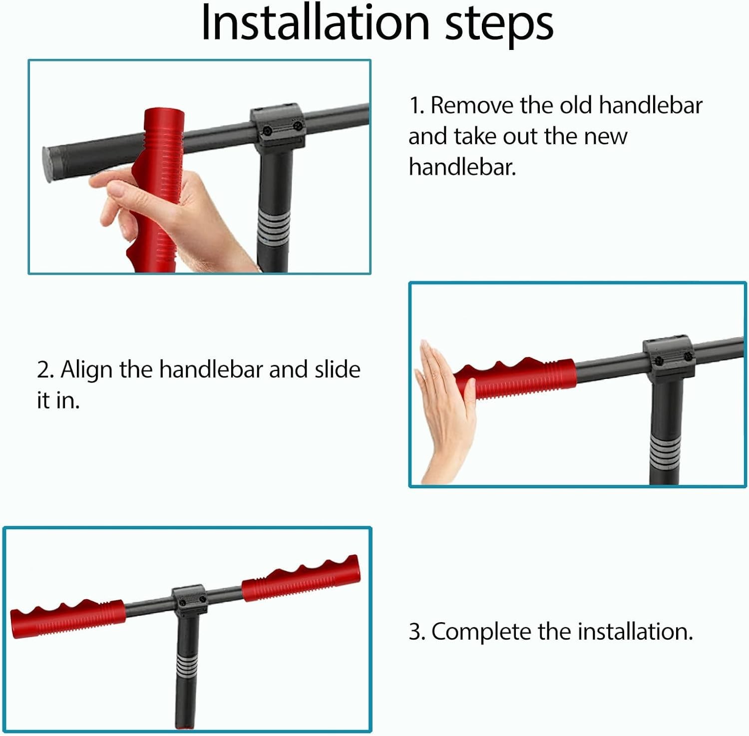 1 Pair Red 3/4 Inch Bike Handlebar Grips for Kids Tricycle Radio Flyer Parts