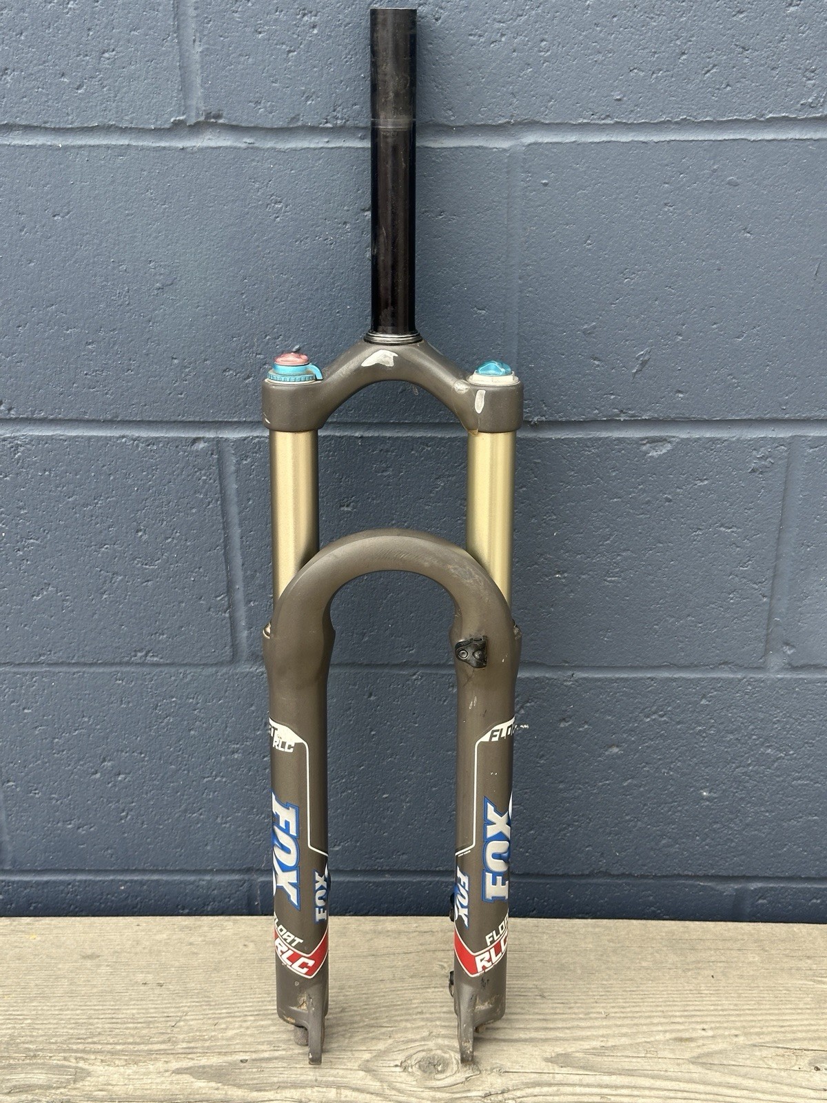 Fox Float RLC Fork 130mm 26in 100mm QR 1 1/8 Steerer Disc MTB Vintage