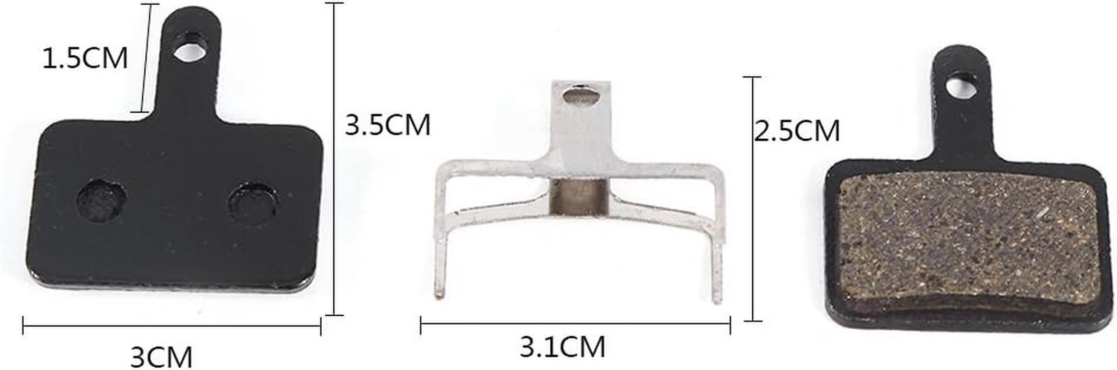 Disc Brake Pads, High Performance 4 Pairs Black Bike Brake Components