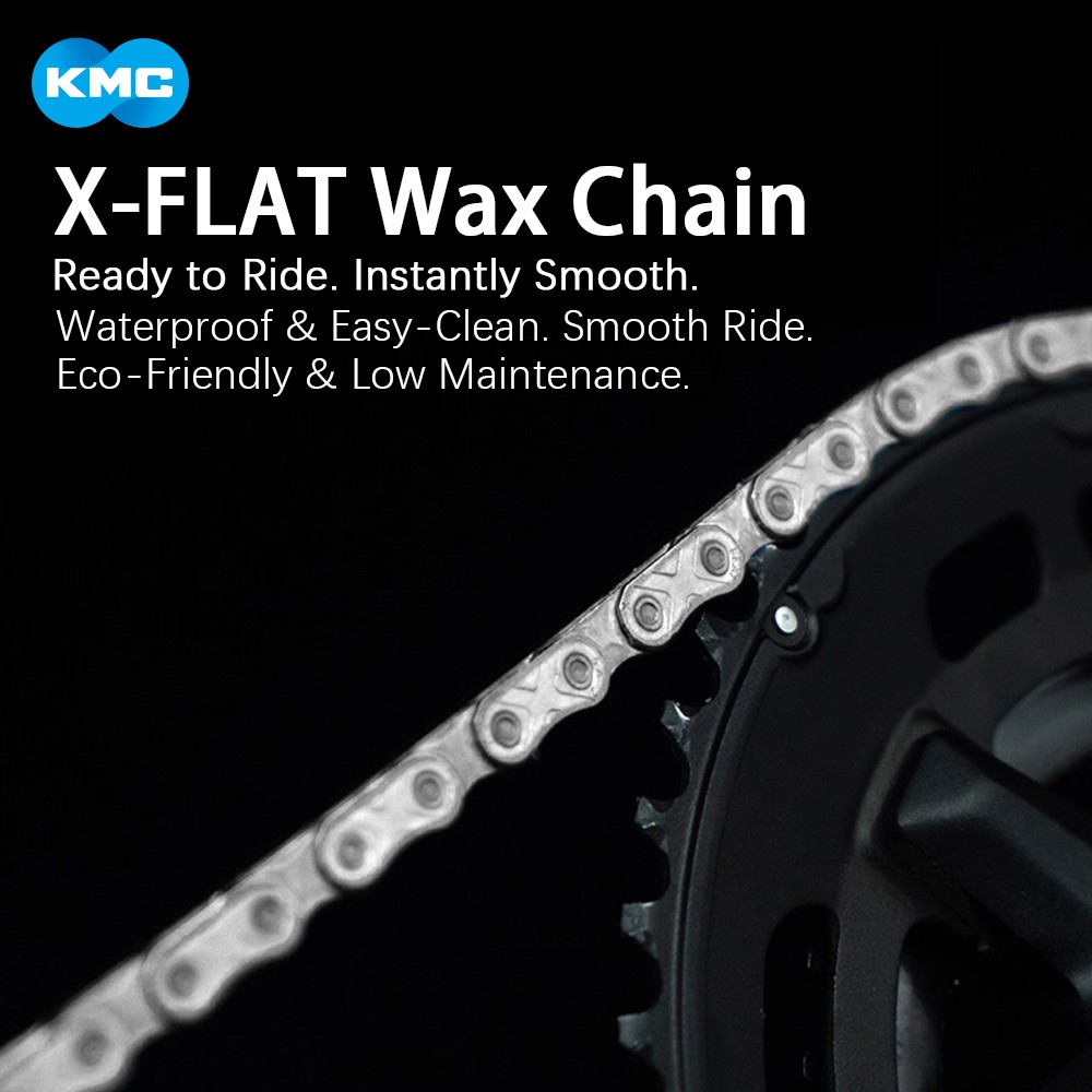KMC X-Flat 12/13 Speed Waxed Flat Top Chain 126 Link For Sram FLATTOP T-Type