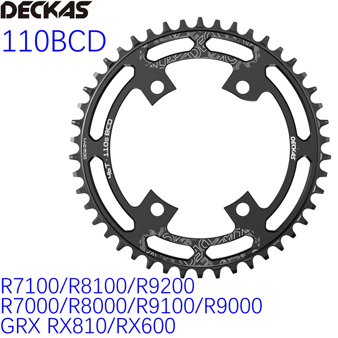 Deckas Road Bike Chainring 110bcd 9 10 11 12s R7100/R8100/R9200