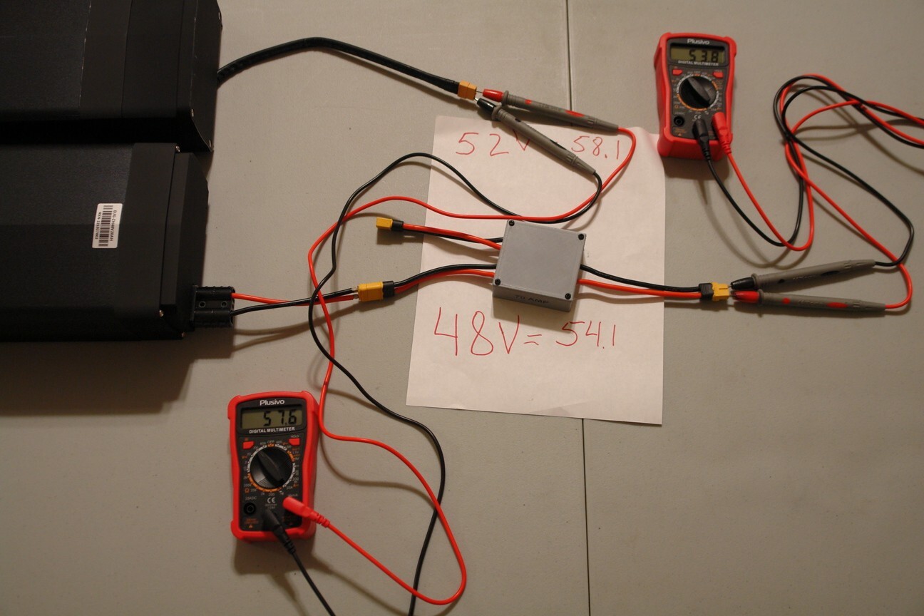 E-Bike Multi-Battery Discharge Converter for 3 batteries,XT60 