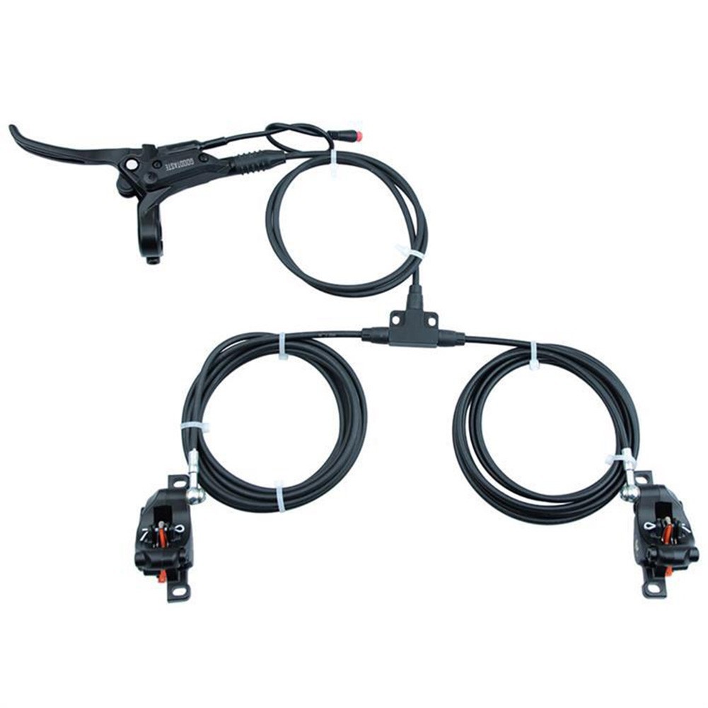Durable Versatile Jet Black Hydraulic Brake Cable Tee 1 to 2 Adapter Reliable