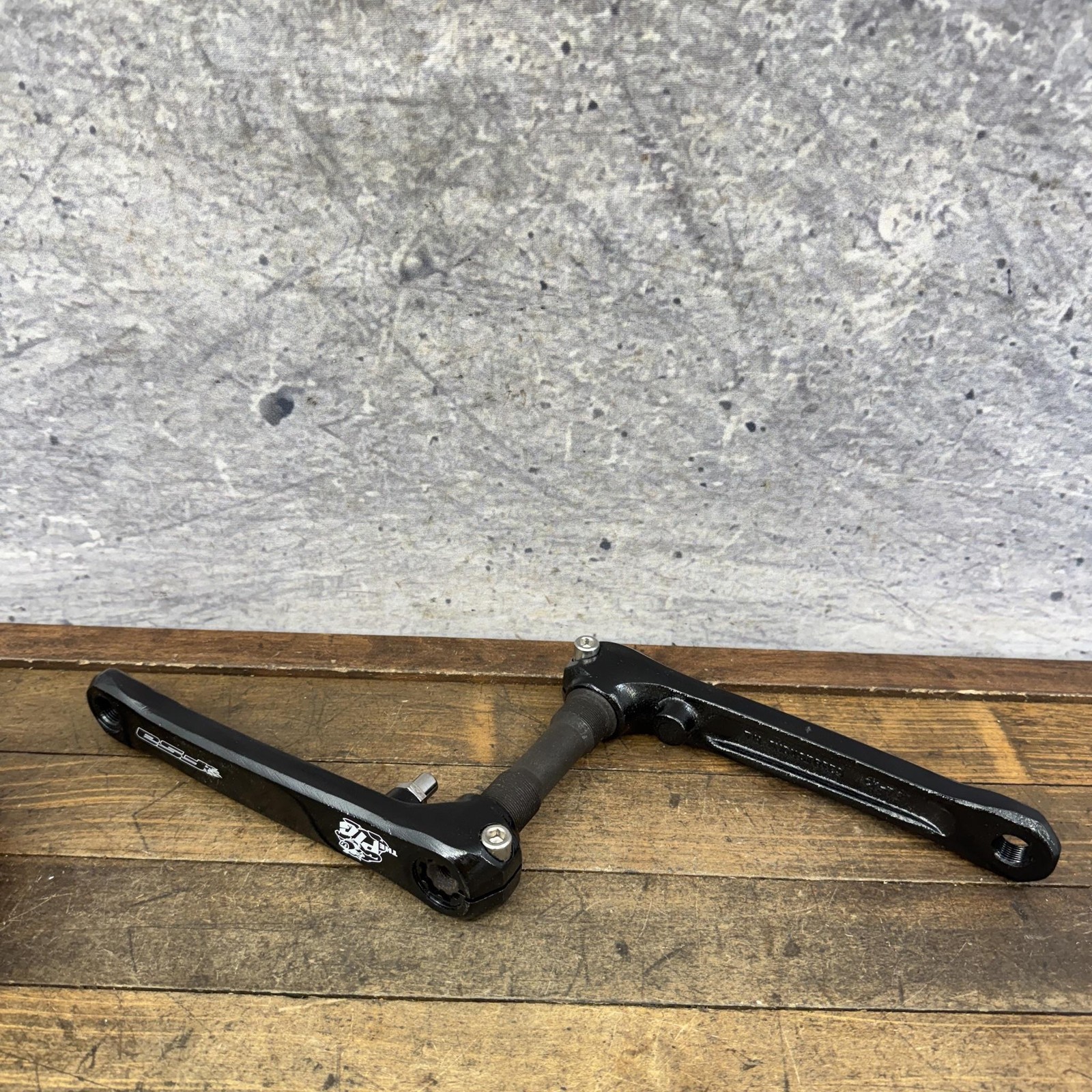FSA The Pig BMX Crank Set 180mm NOS Forged Cromo Black 3pc BB Steel