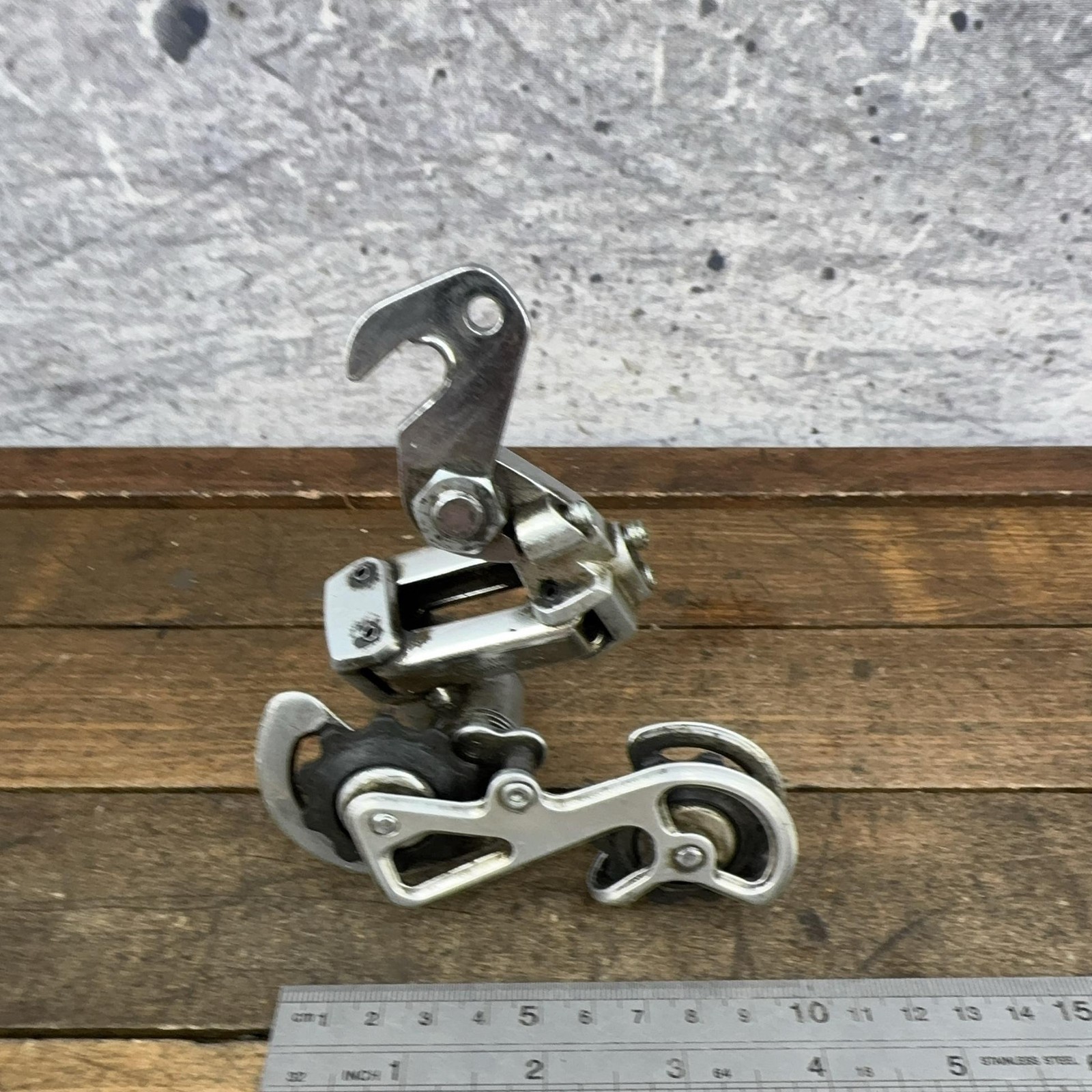 Vintage Fuji VX Rear Derailleur Short Cage Hanger Silver Japan 80s Road Bike