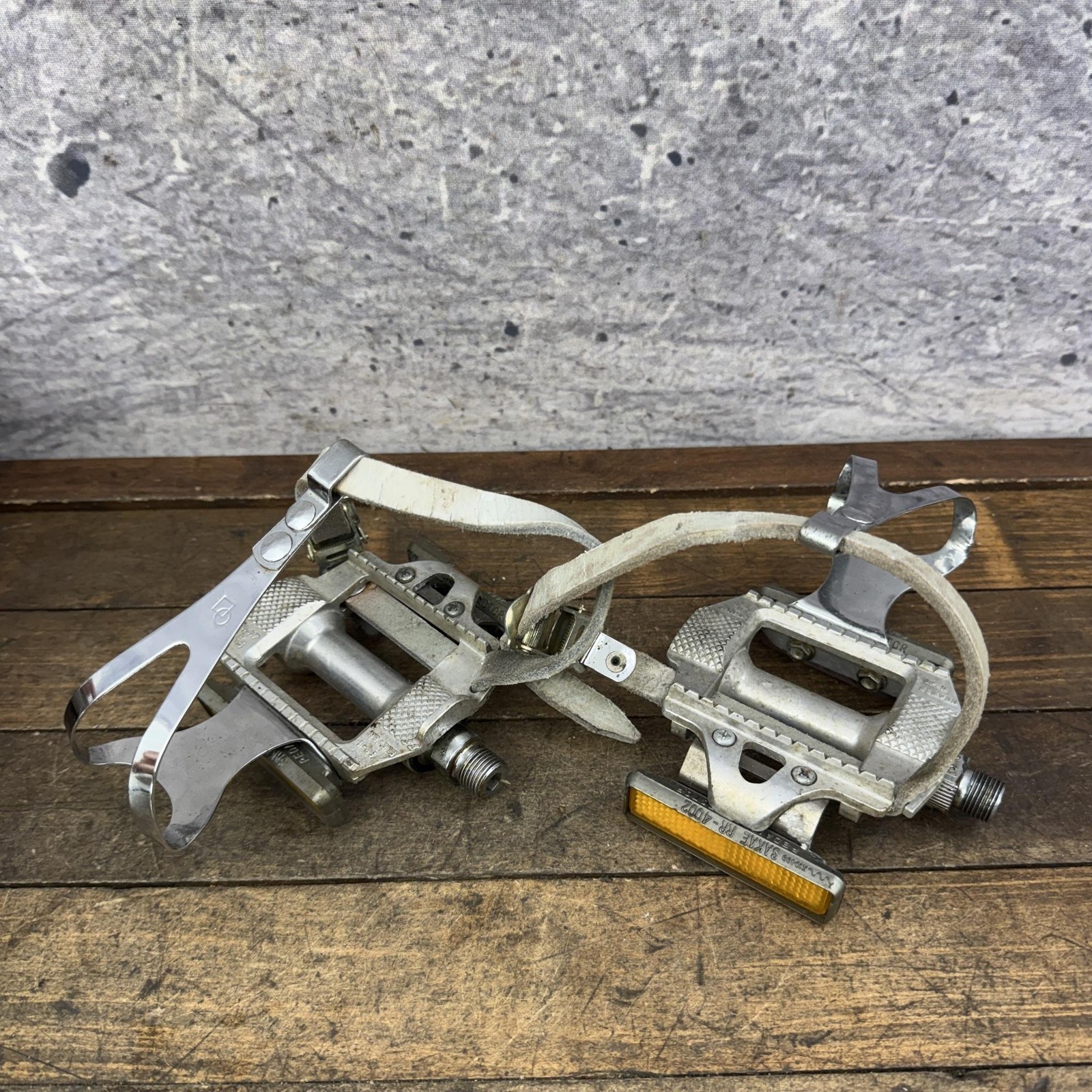Vintage SR Eleven SP-11 Pedals 720 Touring Bike Toe Clips Japan