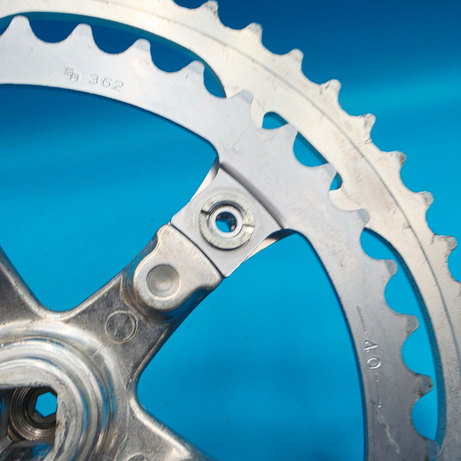 Vintage SR Sakae SA Square Taper Crankset 170mm 110 BCD 52/40 Toothf29