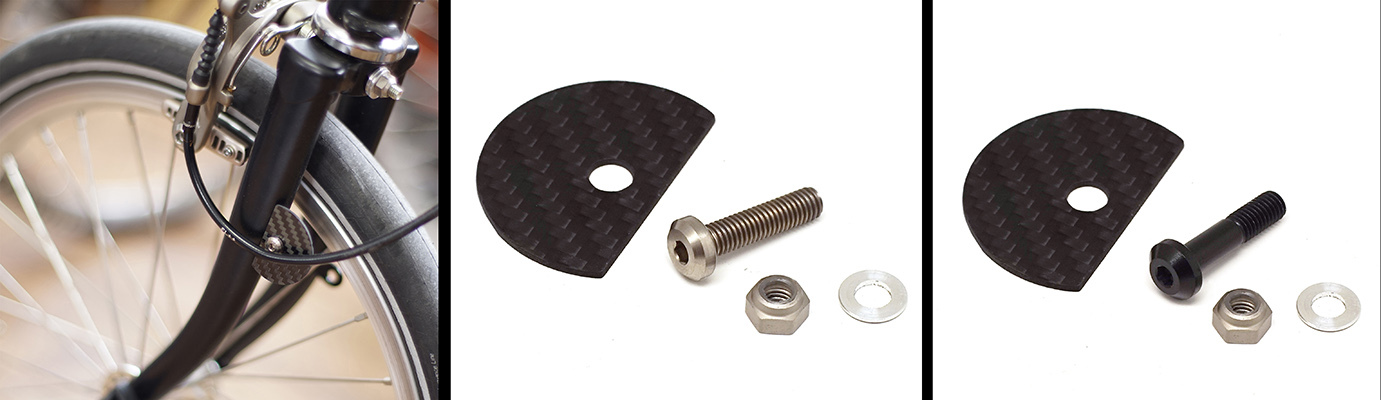 nov Carbon cable fender disc for light weight Brompton without mudguards