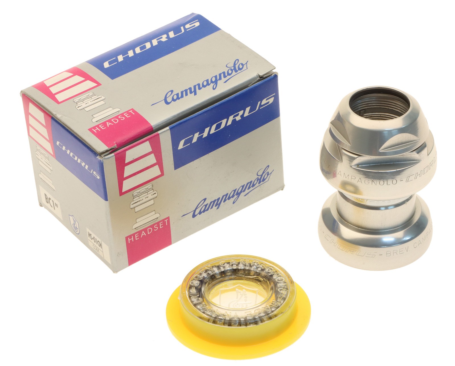 Campagnolo Chorus Headset HS-01CH 1″ Threaded Silver 1996 BSC NEW NOS