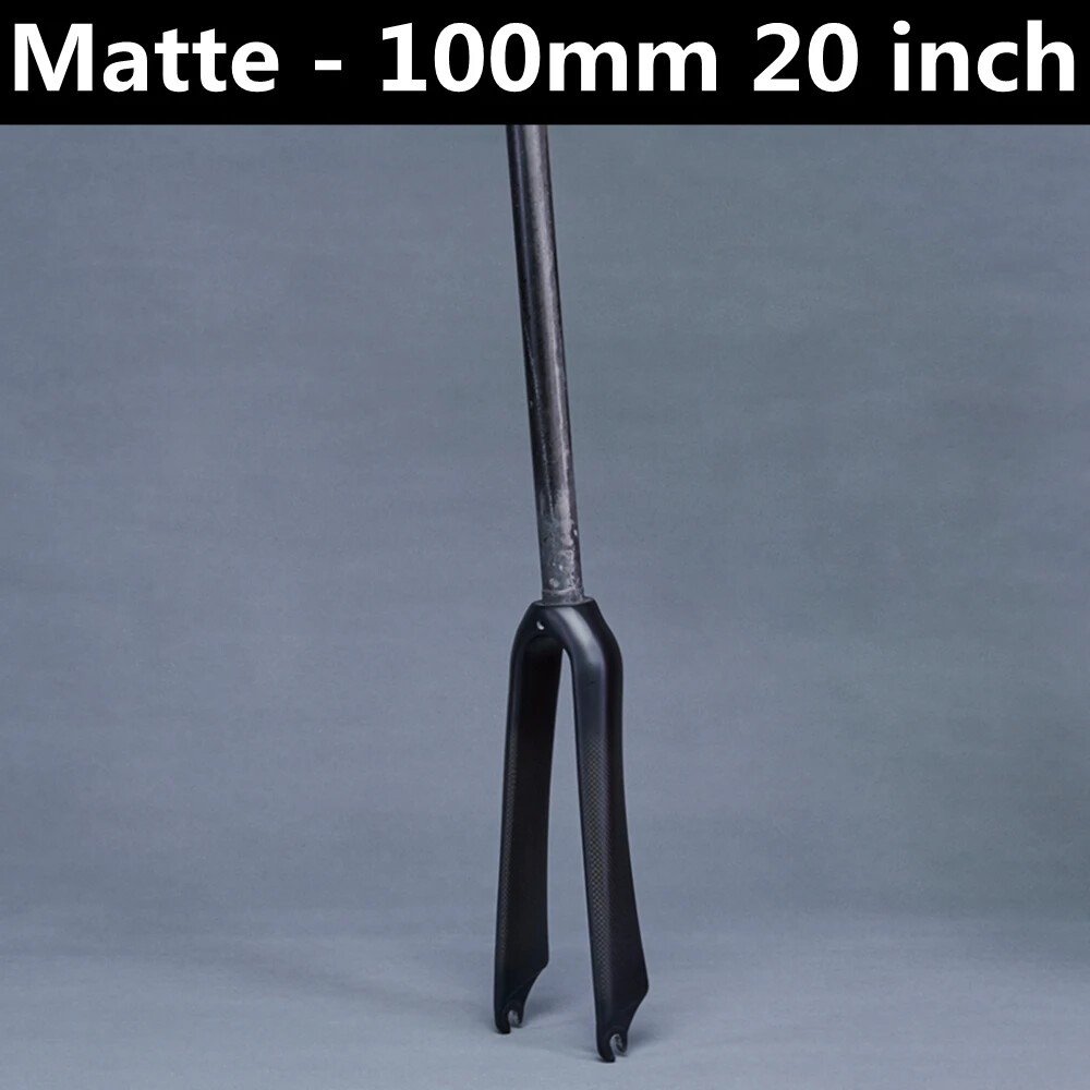 BMX Folding Bike Front Fork For Wheel 14 16 18 20 22 In Carbon Fiber Rigid Fork