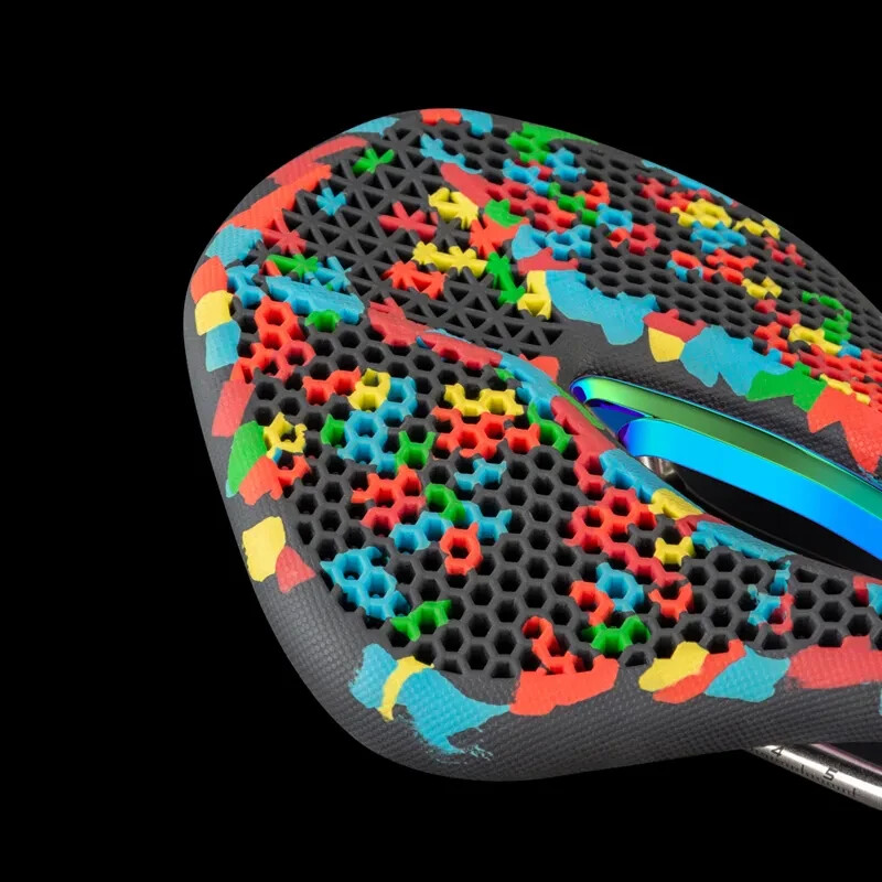 Colorful Bicycle Saddle Comfort Pressure Relief Road Mountain Bike Seat Gravel