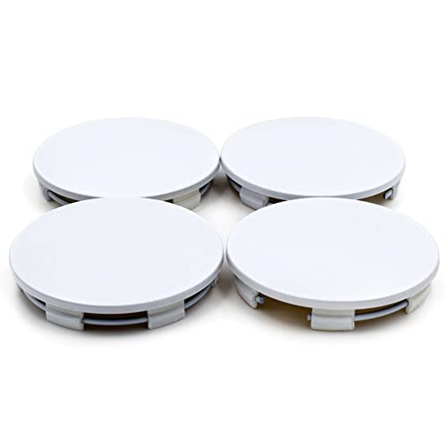 65mm (2.56in) / 62mm (2.44in) Wheel Hub Center OD: 2.56 in, ID: 2.44 in White