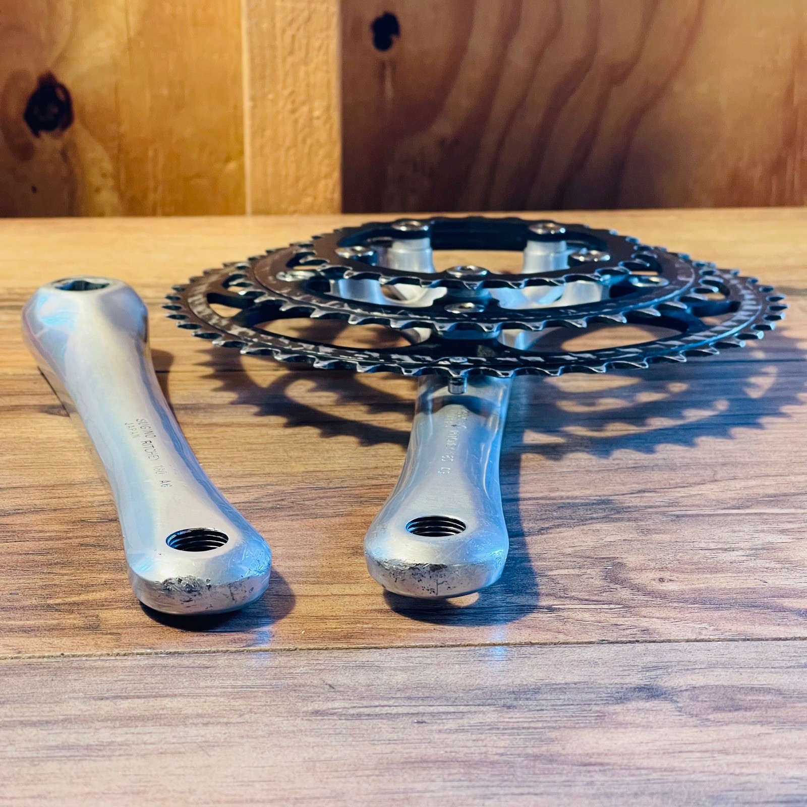 Used Ritchey Logic Triple Crankset Sugino Square Taper 110 74 180mm Black Rings
