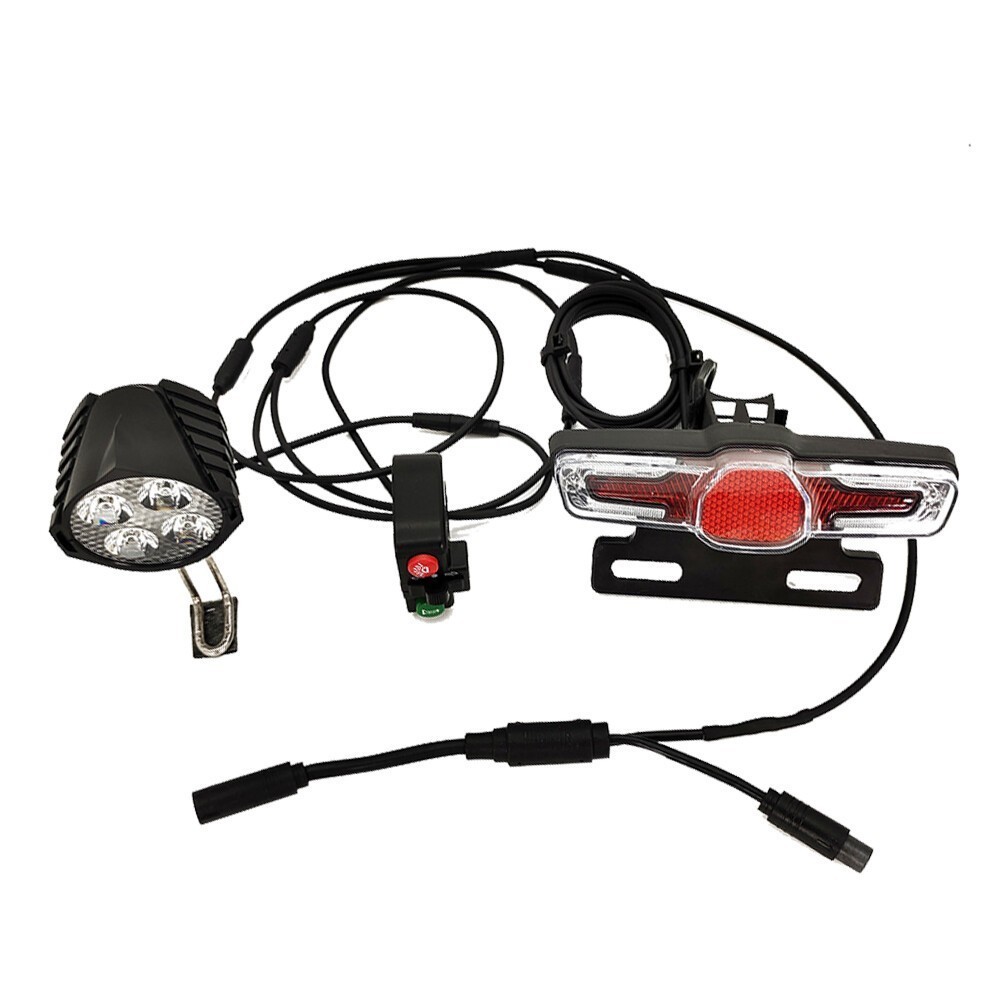 Motor Ebike Turn Brake Signal Light+HeadLight+Tail Light Set For BafangMid-drive