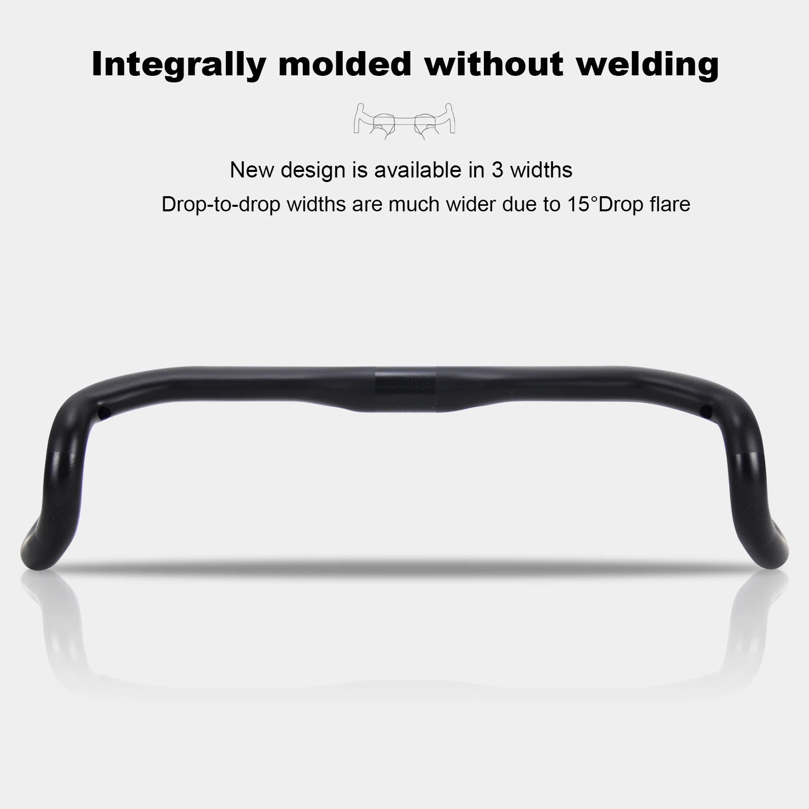31.8 Carbon Gravel Bike Drop Bent Bar 15°Drop Flare 458/478/498 Racing Handlebar