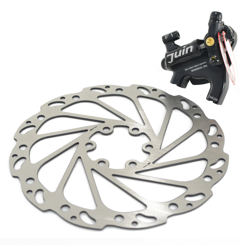JUIN TECH F1 Hydraulic Flat mount Road CX Disc Brake set 160mm w/ Rotor ,Black