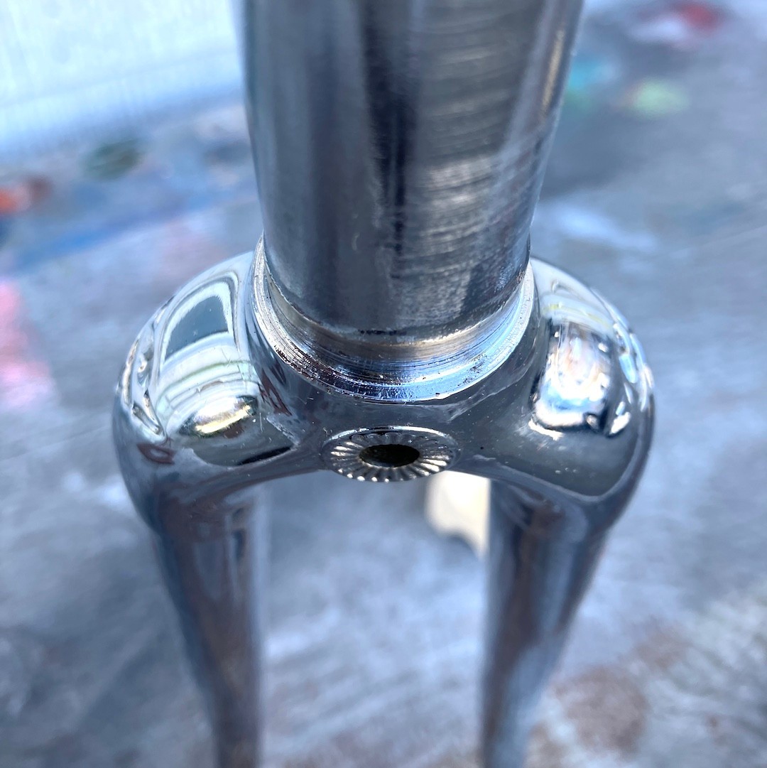 Columbus Casati Chrome 1″ AERO Fork, 192mm Steerer, 45mm Thread, XLNT Vintage