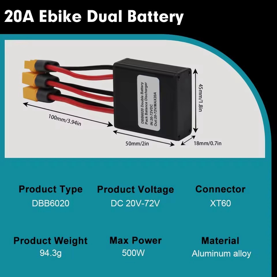 20V to 100V Dual Battery Parallel Module Balancer Protection for E-Bike‌