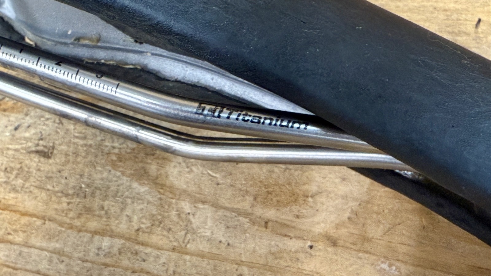 Terry Fly Gel Cutaway Leather Seat / Saddle Titanium Rails