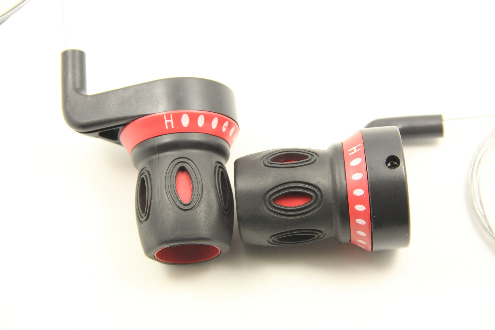 Bike Bicycle Shifters Fits 5 6 7 Speed Shifters Set Black Twist Grip Gear