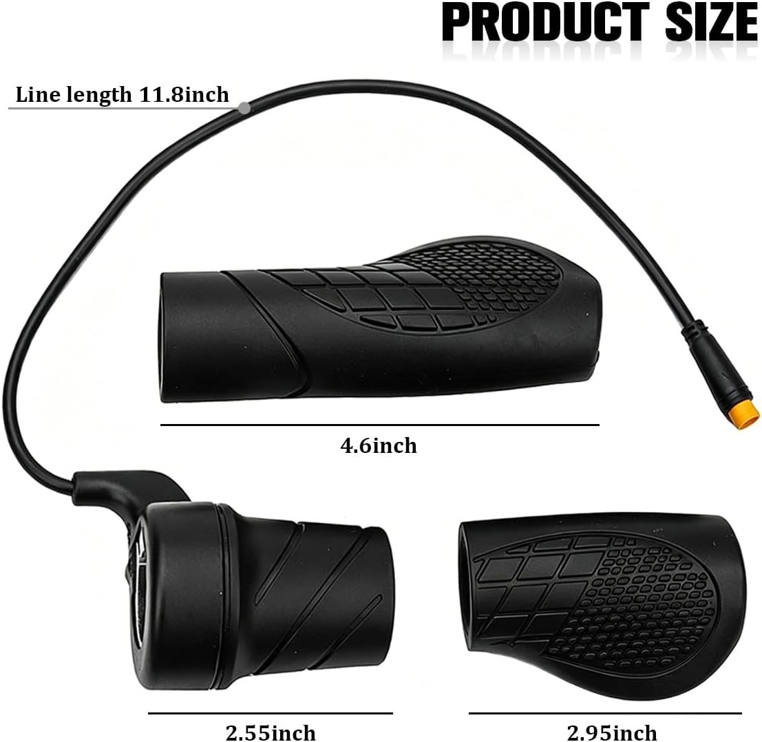 Motorcycle Half Twist Throttle, 36V 48V 72V Waterproof Electric Bike Speed