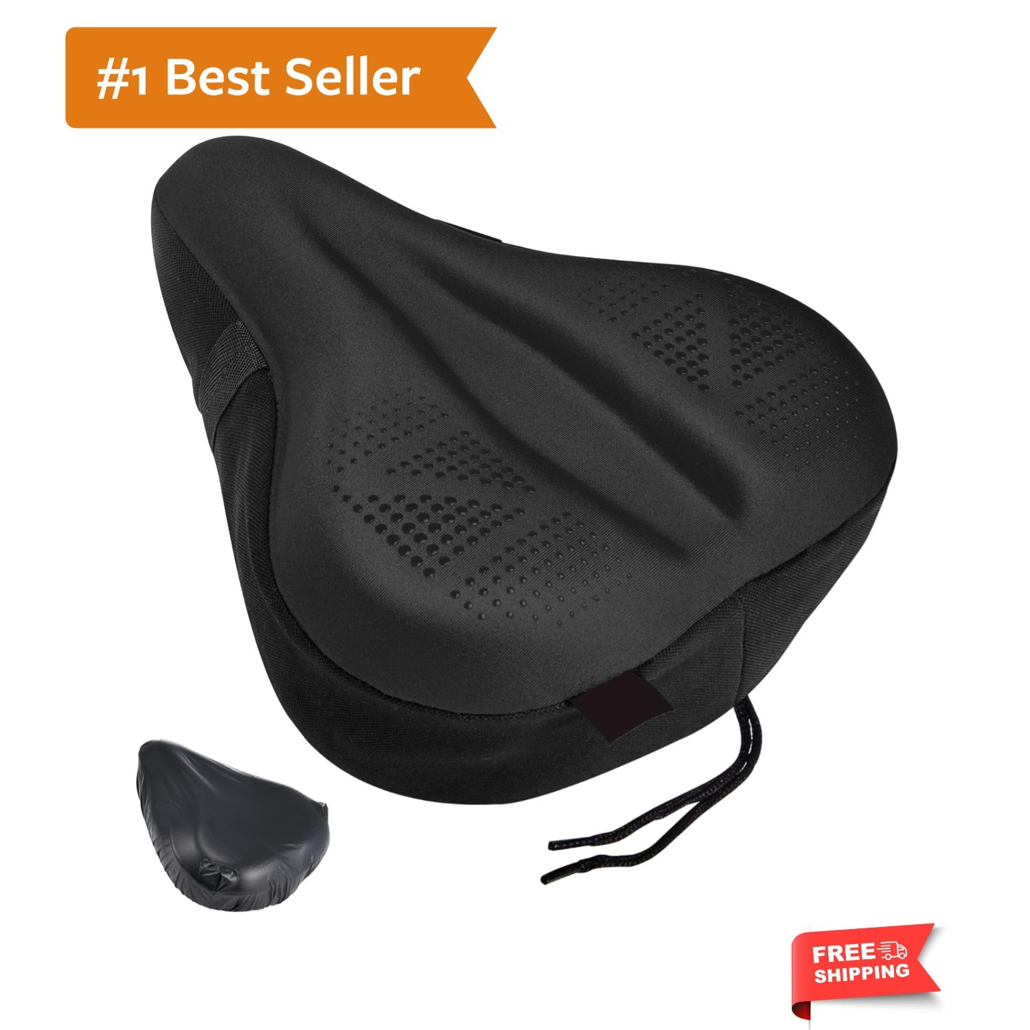 Bike Seat Cushion – Padded Gel Bike Seat Cover for Men & Women, Padding Bicyc…