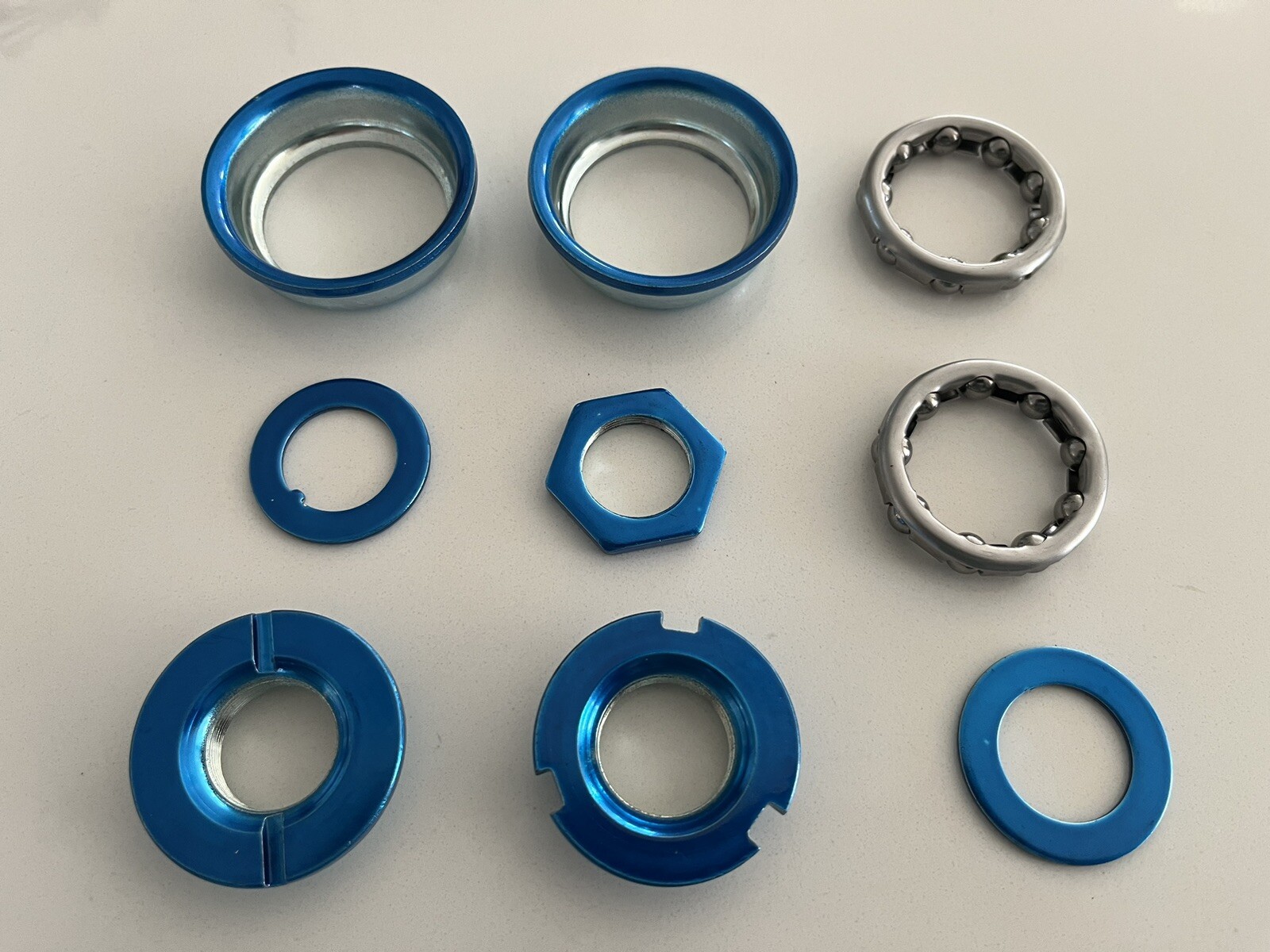 OLD SCHOOL BMX NEW TANGE AMERICAN BOTTOM BRACKET BLUE 24T 1 piece crank tioga