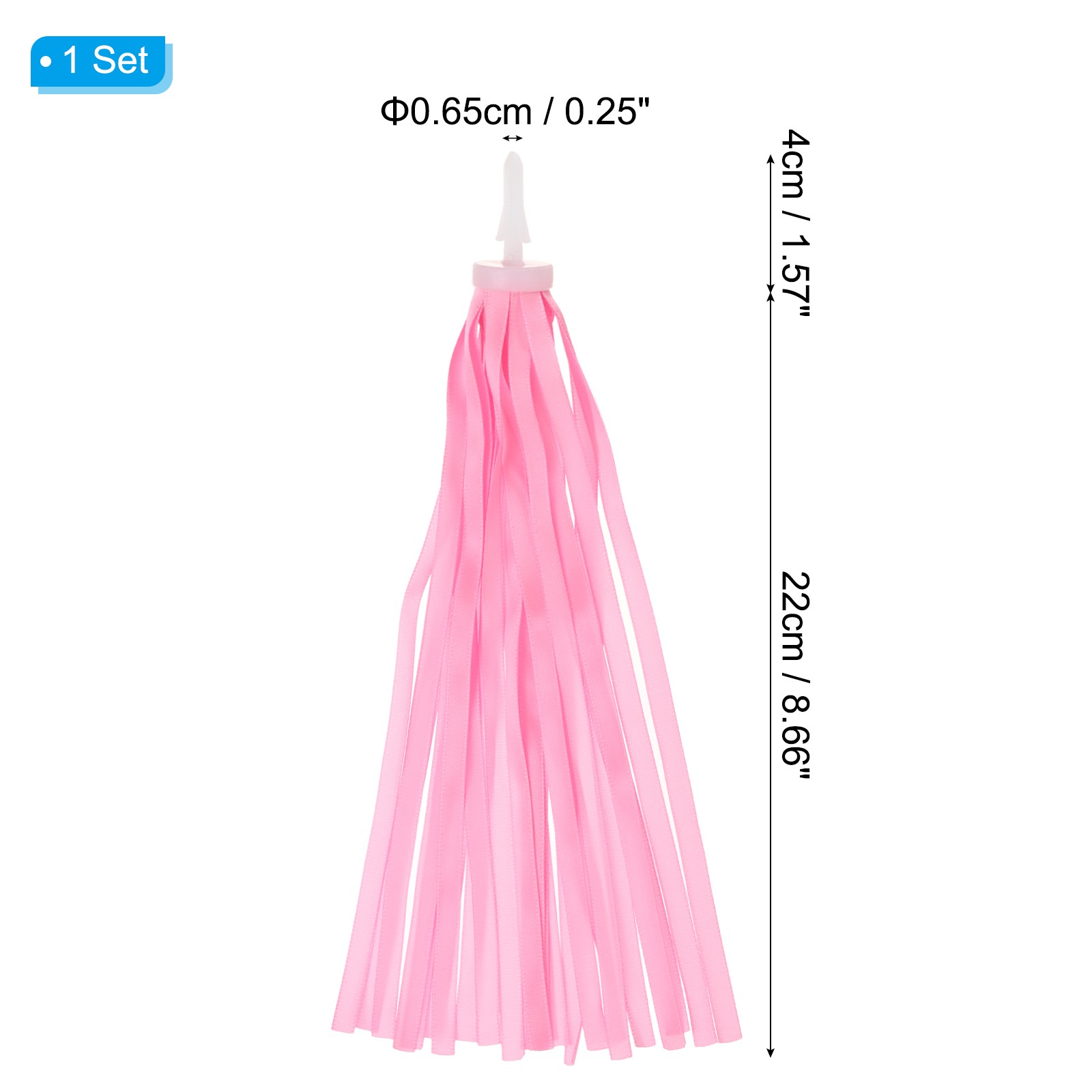 Bike Streamers Scooter Handlebar Tassels Grips Ribbon Pink New