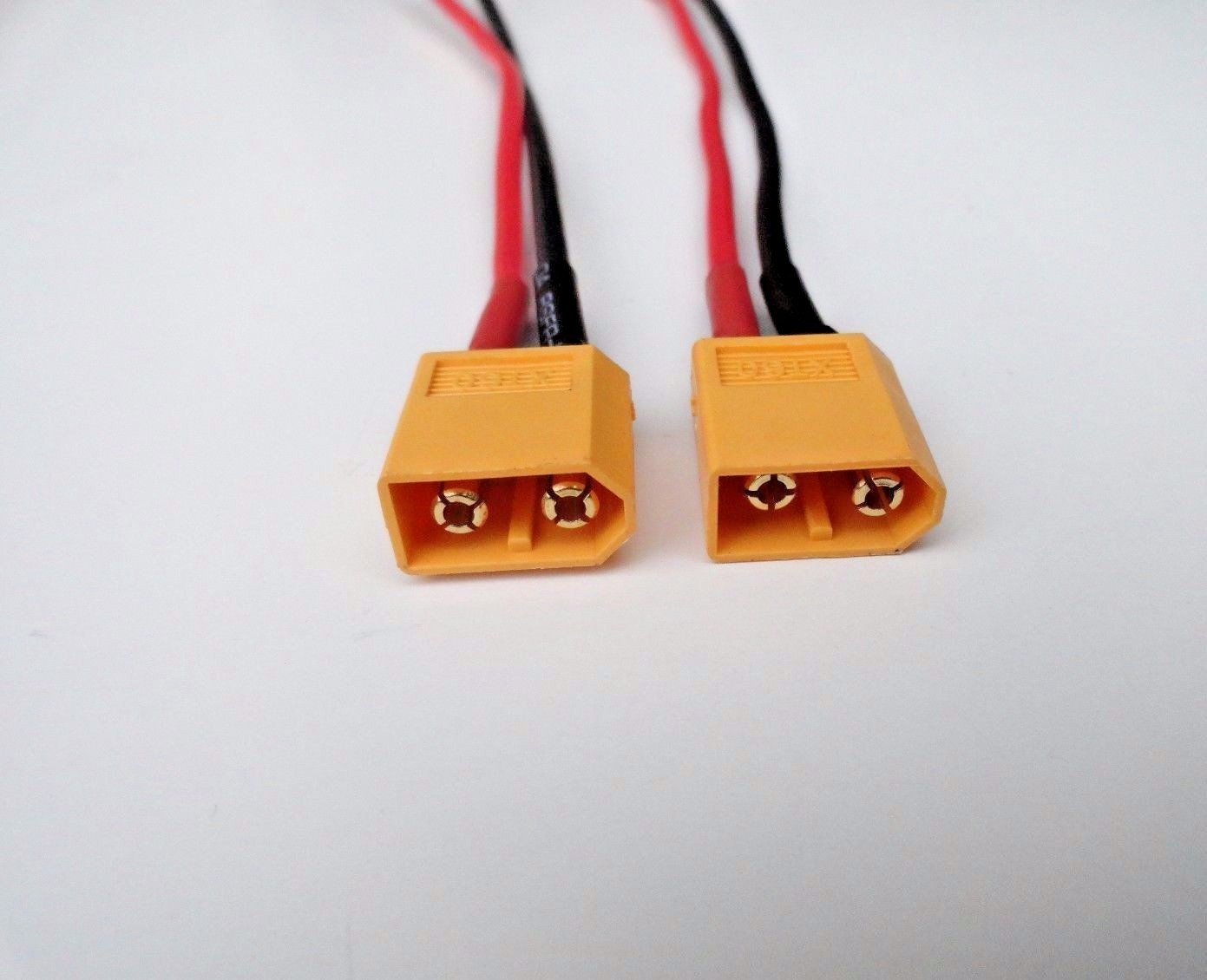 2pcs XT-60 XT60 Male Connector Plug 15cm 14AWG Silicon Wire RC Lipo Battery