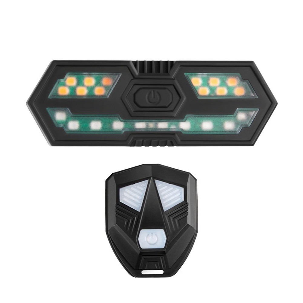 Wireless Turn Indicator for Bicycle Rear Light 6 Modes 80 Lumen USB Powered