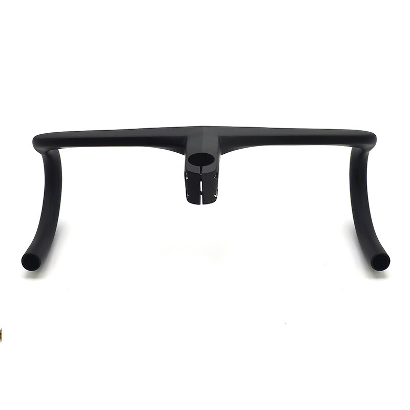 Carbon Fiber Handlebars Integrated Bar Stem Road Bike Drop Bar 380/400/420/440mm