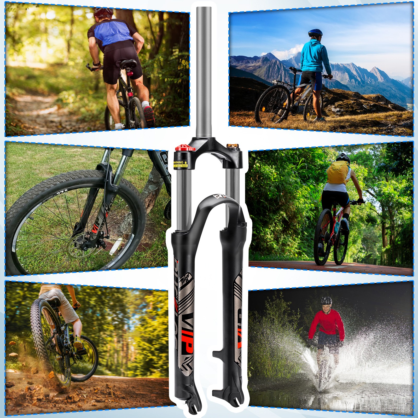BUCKLOS For Suntour XC Air Fork MTB Bike 26/27.5/29″ Remote/Manual 100mm/120mm