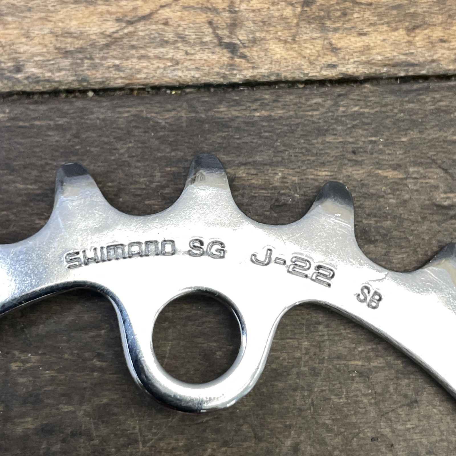 Vintage Shimano 42/32/22T Chainring Set 94/58 BCD 5-Arm Triple MTB Hyperdrive-C