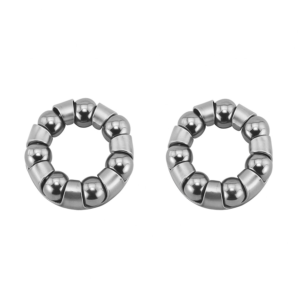 2 – ALTA BICYCLE HUB FRONT OR REAR BALL BEARING RETAINER 1/4″ 7 BALLS 3/8″ AXLE