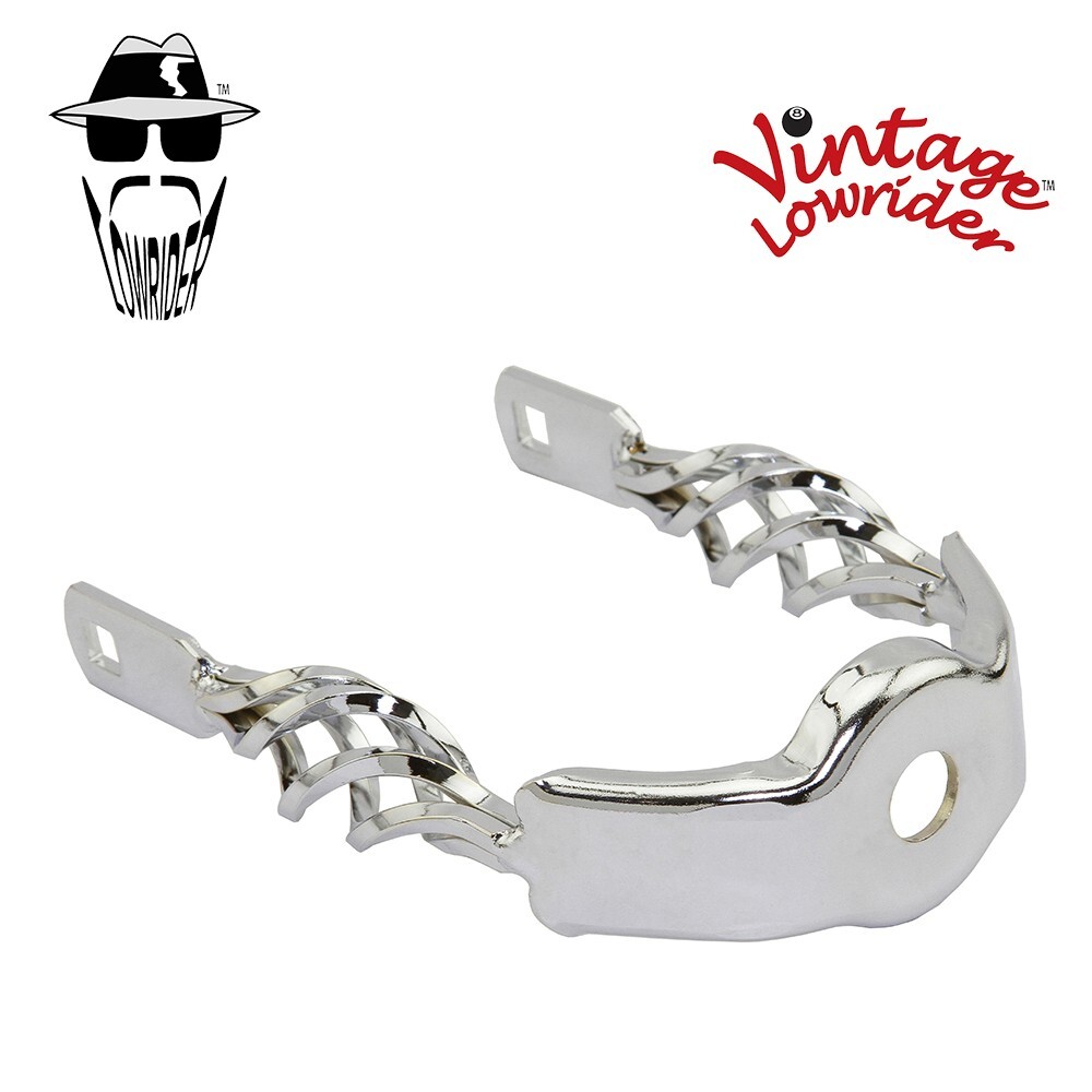 CAGE FLAT TWSITED CHROME SPRINGER FORK YOKE LOWRIDER SCHWINN STINGRAY BICYCLE