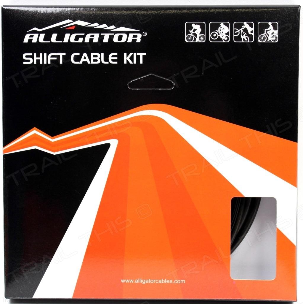Alligator Sleek Glide Front/Rear Bike Shift Cable/Housing Set fits Shimano/SRAM