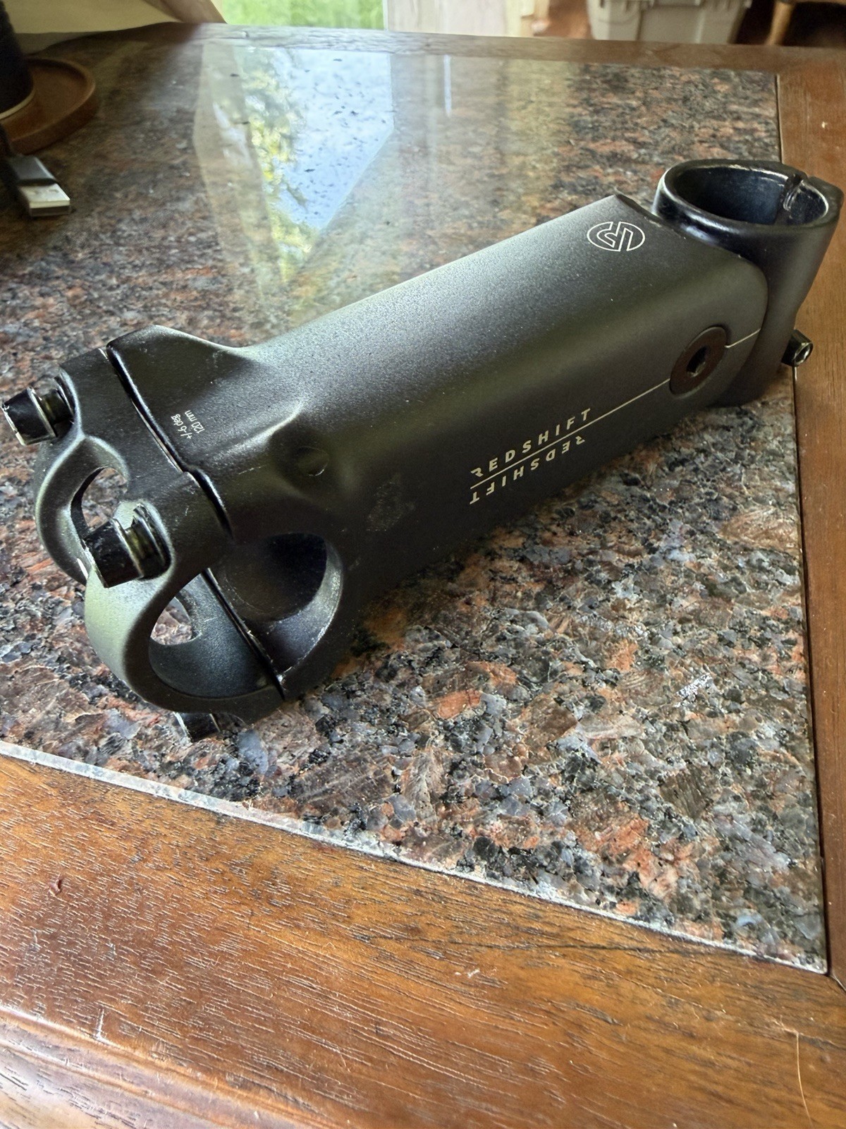 Redshift ShockStop Stem. 120mm Long. + /-6 Deg. 31.8mm Clamp. 1-1/4” Steer Tube