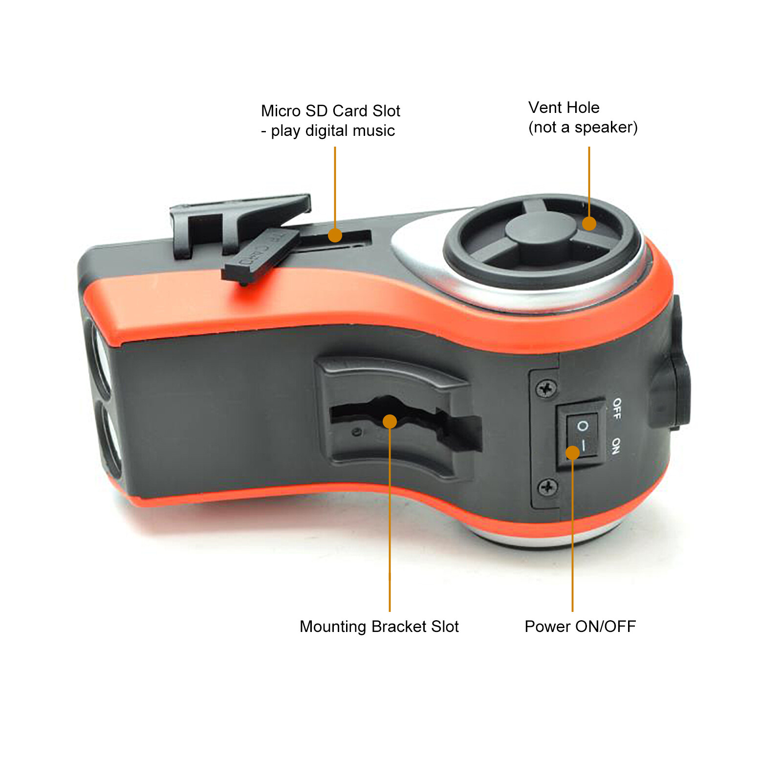 TUNES2GO 6-IN-1 Bicycle Phone Kit Phone Holder Speaker Power Bank Refurbished