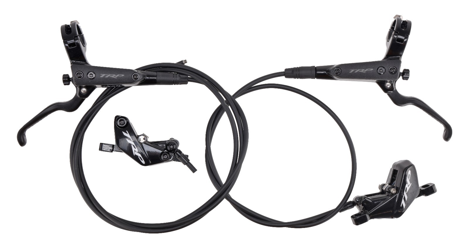 TRP Trail EVO HD-M843 Mountain Bike Levers w/ Disc Brake Calipers SET Post Mount