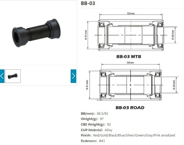 Press fit BB86/BB92 MTB and Road Bike Bottom Bracket – JIANKUN