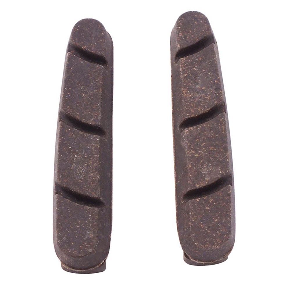 Brake Pads for Carbon Wheel Road Bikes 2pcs Cork and Plastic Composite Brown