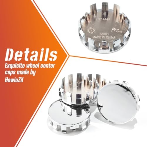 4Pcs 70mm(2.76in) Wheel Center Caps Outer 70MM 2.76″ . Inner 65MM 2.56″ Chrome