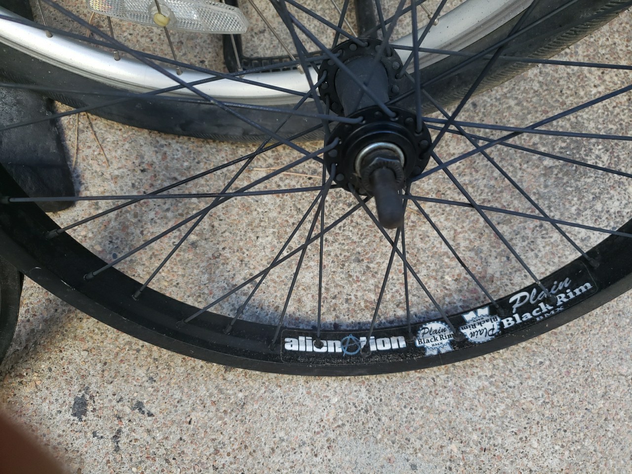 ALIENNATION 406X25.6 PLAIN BLACK BLACK RIM SET